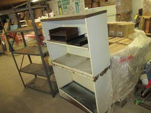 W (2) Metal Shelving Units One i...