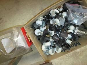 7B Box of Wheels & Misc. Hardware...
