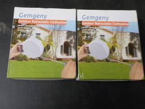 2 Gemgeny outdoor retractable cloth...