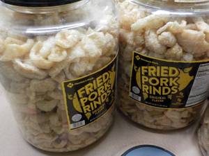 2 16 oz. jugs fried pork rinds...