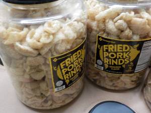 2 16 oz. jugs fried pork rinds...
