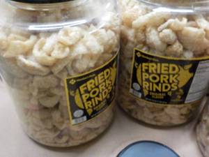 2 16 oz. jugs fried pork rinds...