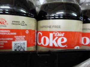 3 24 packs caffeine free Diet Coke...
