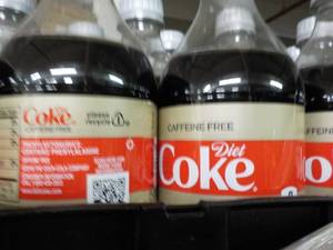 3 24 packs caffeine free Diet Coke...