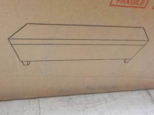 Storage grey ottomanbench - needs ...