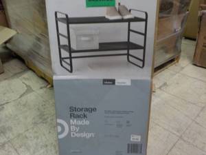 metal storage 2 shelf rack...