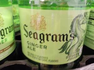 Case of 8 2 liter bottles Seagrams...