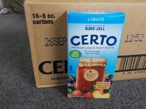 Case of 16 6 oz. boxes Certo Pectin...