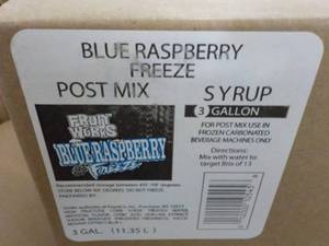 3 3 gallon Blue Raspberry Freeze Po...