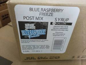 3 3 gallon Blue Raspberry Freeze Po...