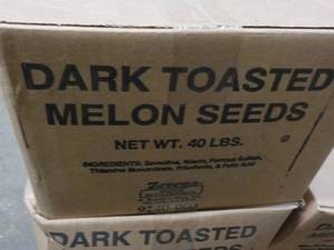 40 lb. box Dark Toasted Melon Seeds...