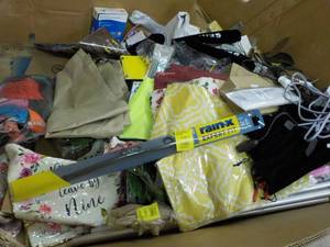 large box of returned merchandise...