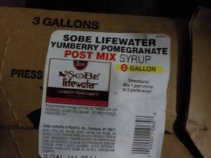 3 3 gallon Sobe Lifewater Yumberry ...