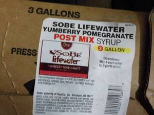 3 3 gallon Sobe Lifewater Yumberry ...