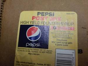3 5 gallon Pepsi post mix syrup...