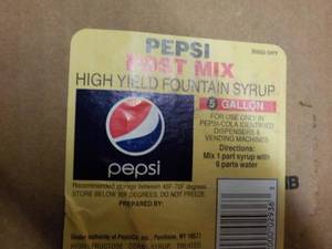 3 5 gallon Pepsi post mix syrup...