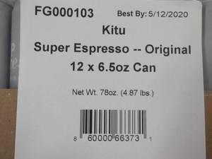 12 pack 6.5 oz. cans Kitu Super Esp...