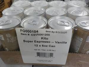 12 pack 6 oz. cans Kitu Super Espre...