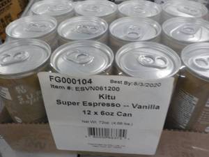 12 pack 6 oz. cans Kitu Super Espre...