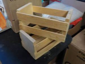 2 small wood boxes 11x6x6...