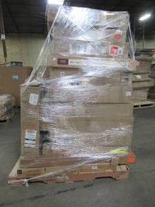 lot 204 image: WHOLESALE MIXED PALLET OF MISCELLANEOUS BATHROOM WALL AND MEDICINE CABINETS AND MORE