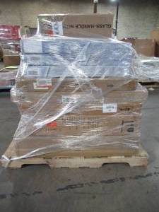 lot 207 image: WHOLESALE MIXED PALLET OF MISCELLANEOUS BATHROOM WALL AND MEDICINE CABINETS AND MORE