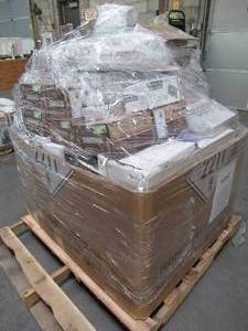 lot 156 image: WHOLESALE MIXED PALLET OF MISCELLANEOUS WALLFLOOR TILE AND MORE