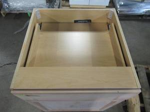 lot 230 image: Hampton Bay Assembled 24x34.5x24 in. Easthaven Base Cabinet with Drawer in Unfinished German Beech EH2435B-GB