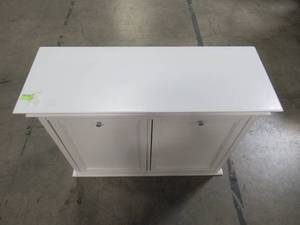 lot 233 image: Hampton Bay 26 in. Double Tilt-Out Hamper in White 2601310410