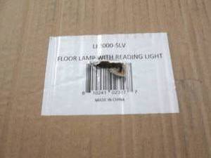 lot 50 image: Simple Designs Floor Lamp with Read...