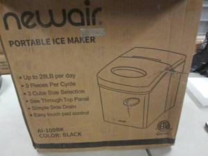 lot 75 image: NewAir Portable Ice Maker open box ...