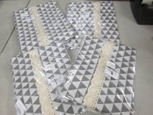 lot 97 image: 2- 55x55 inch, 2- 55x102 inch Table...