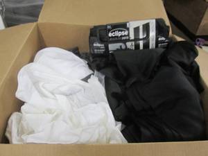 lot 107 image: Box of Assorted Curtain Panels...