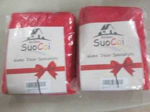lot 110 image: 4- 18x18 Red Pillow Covers...