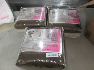 lot 124 image: 2 LoveSeat & 1 Sofa Slipcovers...