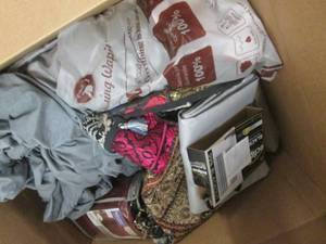 lot 137 image: Box of Curtains, Slipcovers etc...