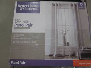 lot 154 image: 38x84 inch Curtain Panel Pair...