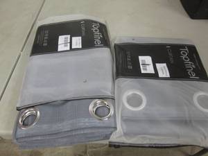 lot 157 image: 2- 2pk Grommeted Curtain Panels 52x...