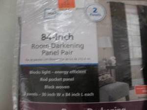 lot 158 image: 4 - 30x84 Room Darkening Panels...
