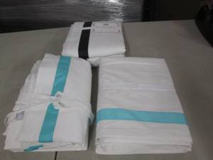 lot 159 image: 3 Pottery Barn Blackout Drapes...