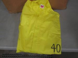 lot 180 image: 17 Size 40 Yellow Cotton Coveralls...