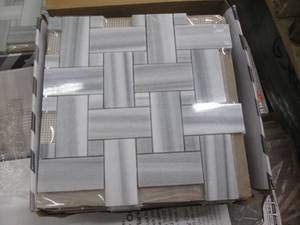 lot 203 image: 10 sheets Camden White 12 in. x 12 ...