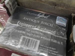 lot 228 image: 3 Cases Antique Birch 38 in. Thick...