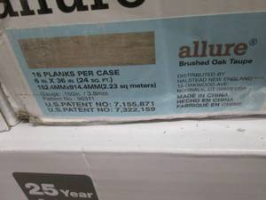 lot 234 image: 4 Cases Brushed Oak Taupe 6 in. W x...