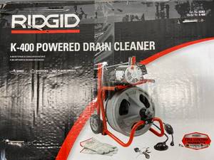 RIGID 115-Volt K-400 Drain Cleaning Drum Machine with C-32 38 in. Integral Wound Cable and Tool Set