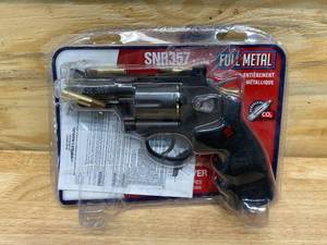 CROSMAN SNR357 Revolver Dual Ammo CO2 Air Gun, .177 Caliber, 6 Rounds