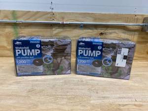 SMARTPOND Lot of 2-  1,200-GPH Premium Waterfall Pumps