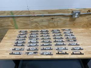 GLIDERITE Lot of 40-  5 Solid Black Bar Cabinet Handle  Drawer Pulls