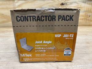 MITEK USP Structural JA1-TZ 1 12 x 1 12 x 1 14 Inch Joist Angle - 100 count