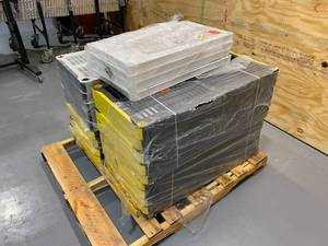 HDX Lot of Various Plastic Shelving